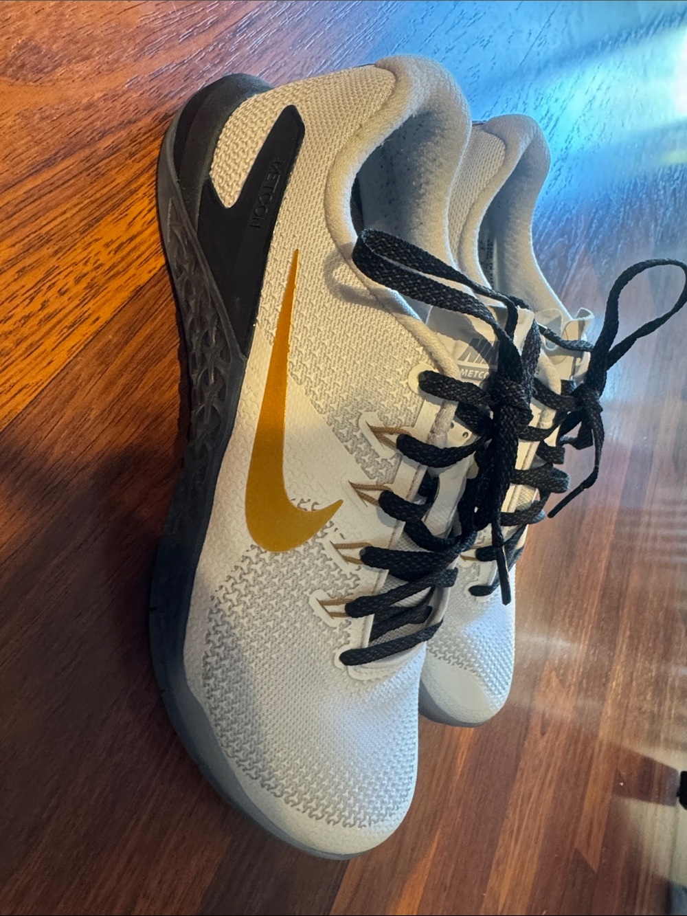 Nike Women’s White & Gold Athletic Training Shoes